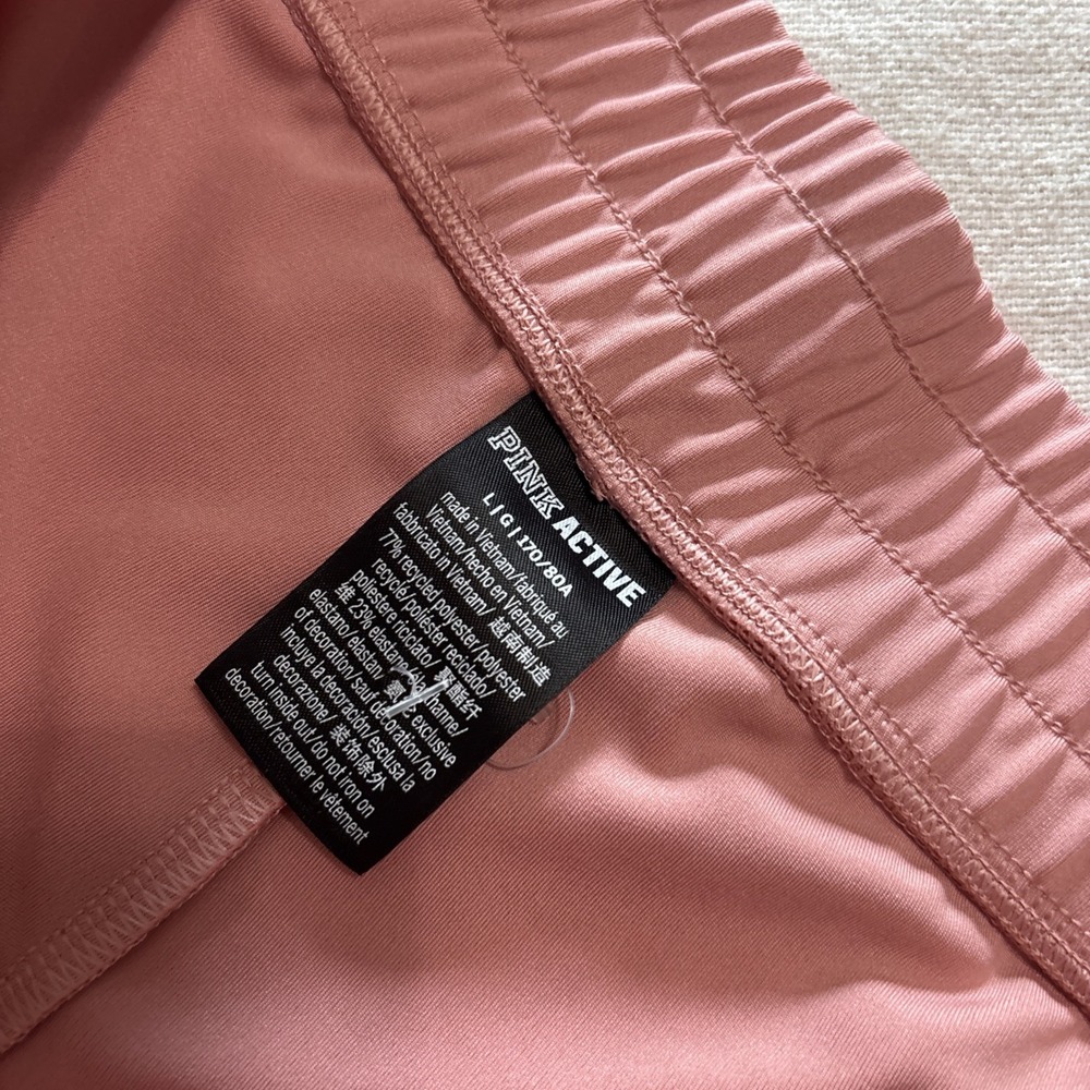 Victoria's Secret Pink Active‎  High Waist Jogger Pink Pockets Sporty SzL - Picture 7 of 9